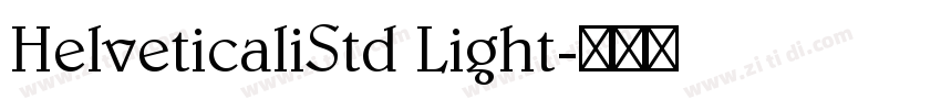 HelveticaliStd Light字体转换